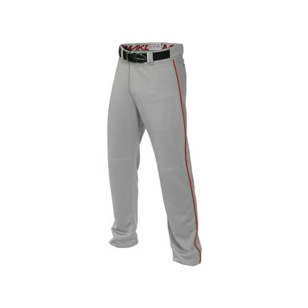 Easton Walk-Off Softball Pant Open Bottom Hem Opening Innovative Adjustable Inseam System Large| White//Red Piped Double Reinforced Knee Adult 2020 2 Back Pockets